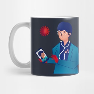 Essential Employee Sad Social Distancing Mug